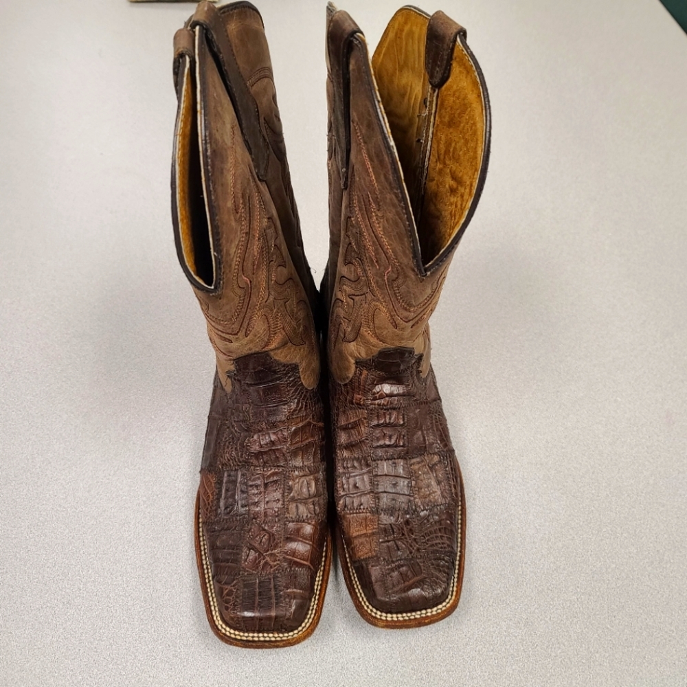 Circle G Crocidile Cowboy Boots size 12